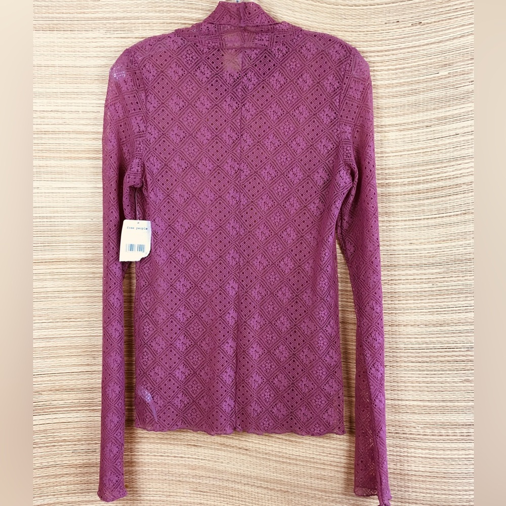 NWT Free People Intimately Sweet Memories Top Shirts/Blouses In Rose Buckle Sz L